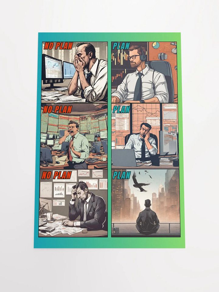 Plan vs No Plan Inspirational Poster product image (1)