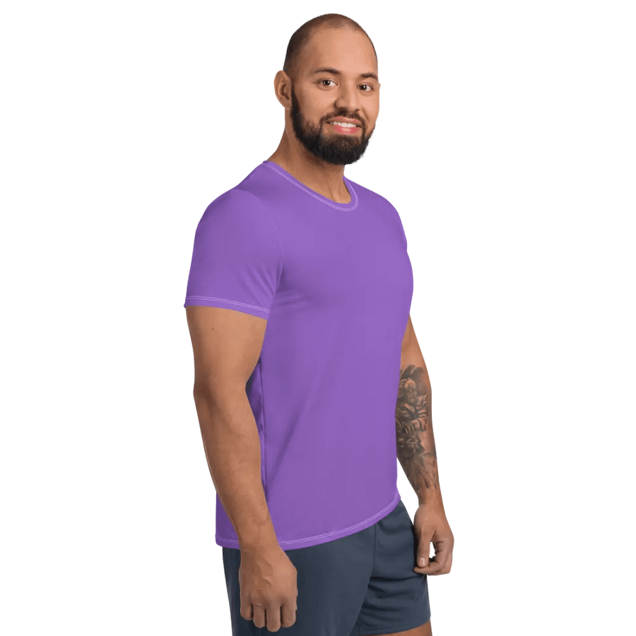 Plain Color Amethyst Athletic T-Shirt product image (4)