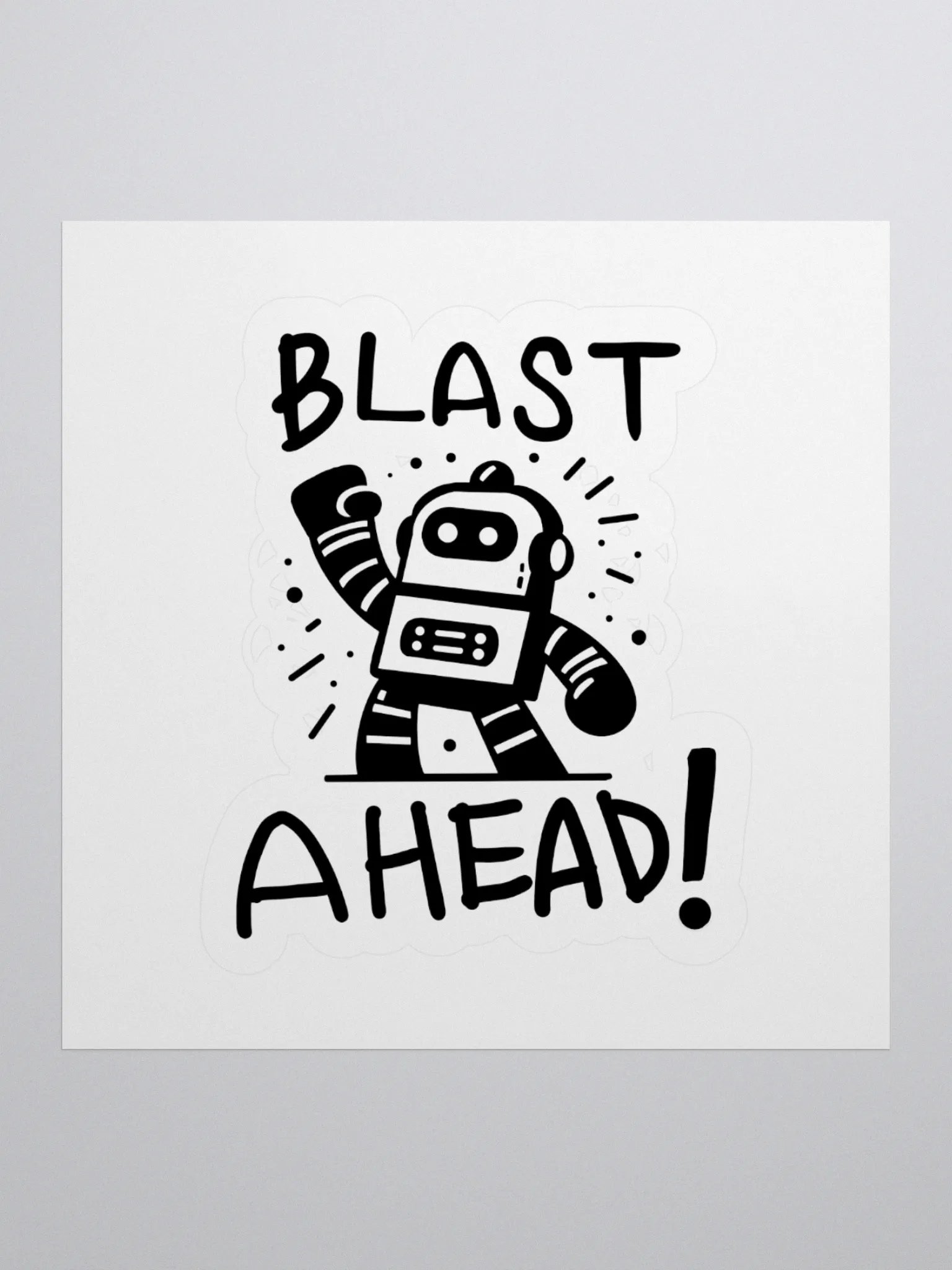 Blast Ahead Kiss Cut Stickers product image (1)