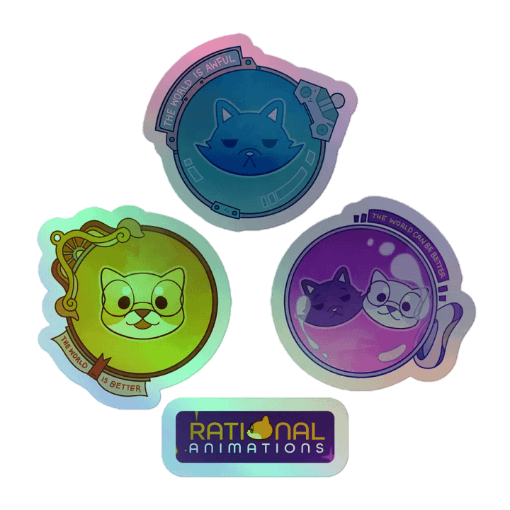 The World Can Be Better - Holographic Sticker Set product image (1)