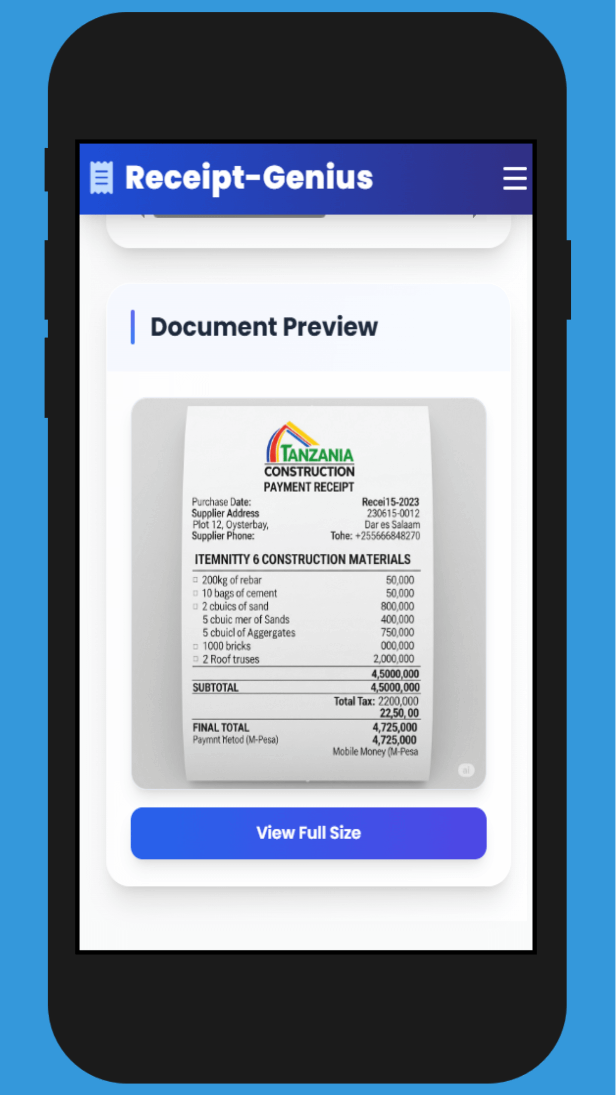 Scan and Digitize Financial Receipts AI software product image (9)