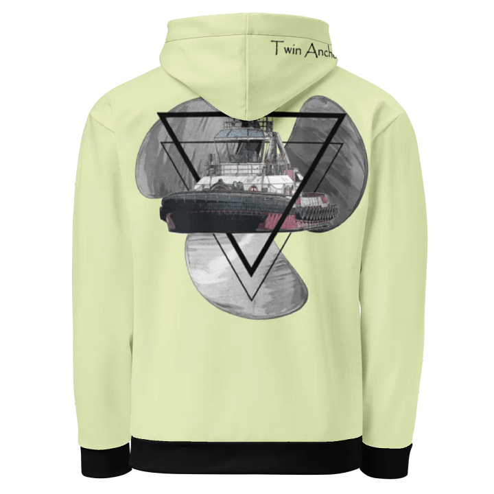 snow flurry Three blade prop triangle Athena tug Hoodie product image (1)