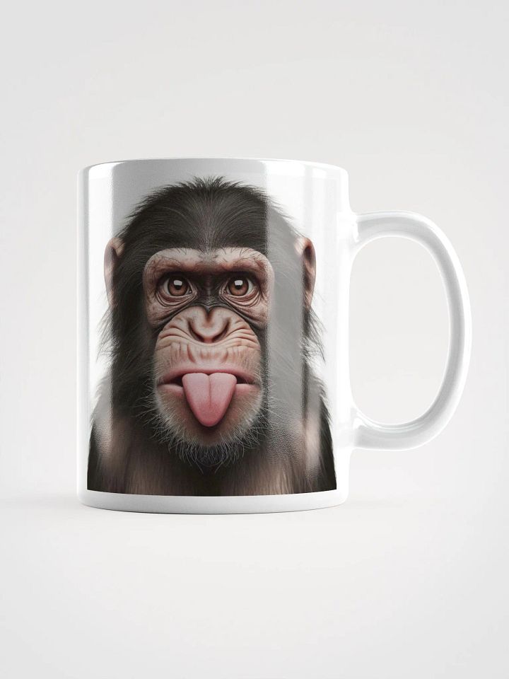 Rude Cheeky Chimp #Humorous Mug - White product image (1)