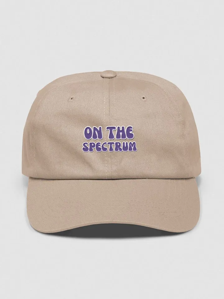 ON THE SPECTRUM (purple) groovy lined design embroidered classic dad hat product image (17)