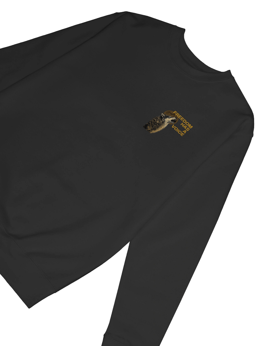Freedom Has A Voice Howling Wolf - Premium Unisex Sweatshirt (Cotton Heritage – Modern Fit) product image (6)