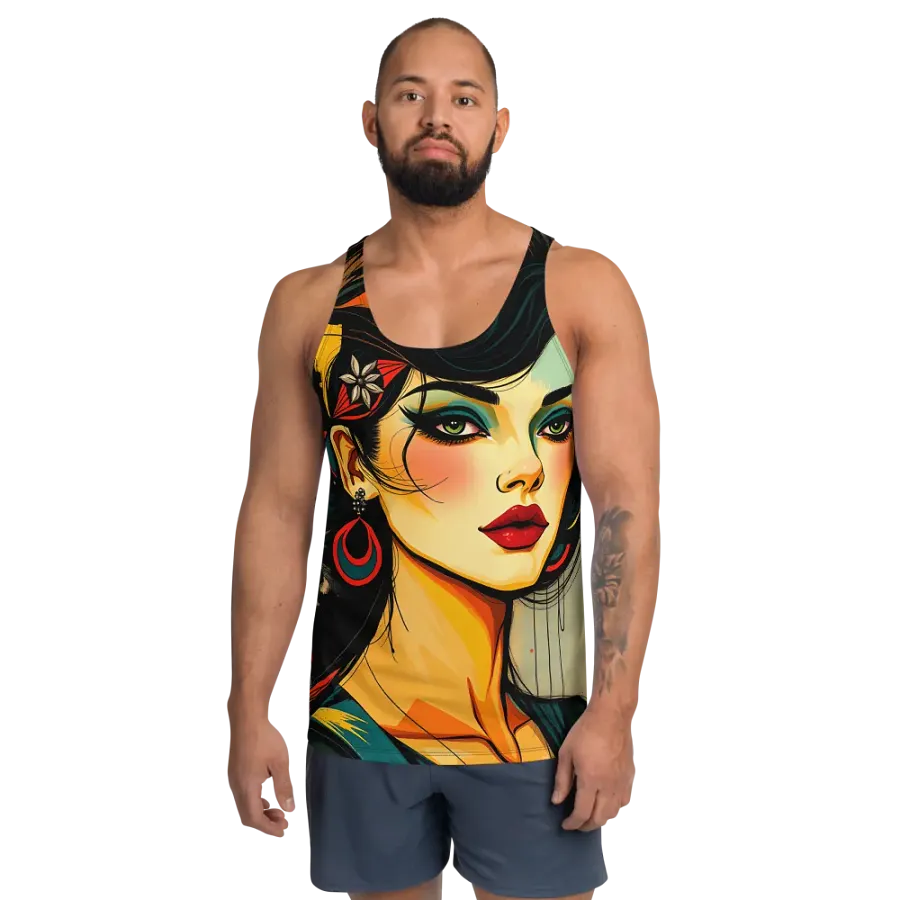 Geometric Glamour All-Over Tank Top unisex product image (1)