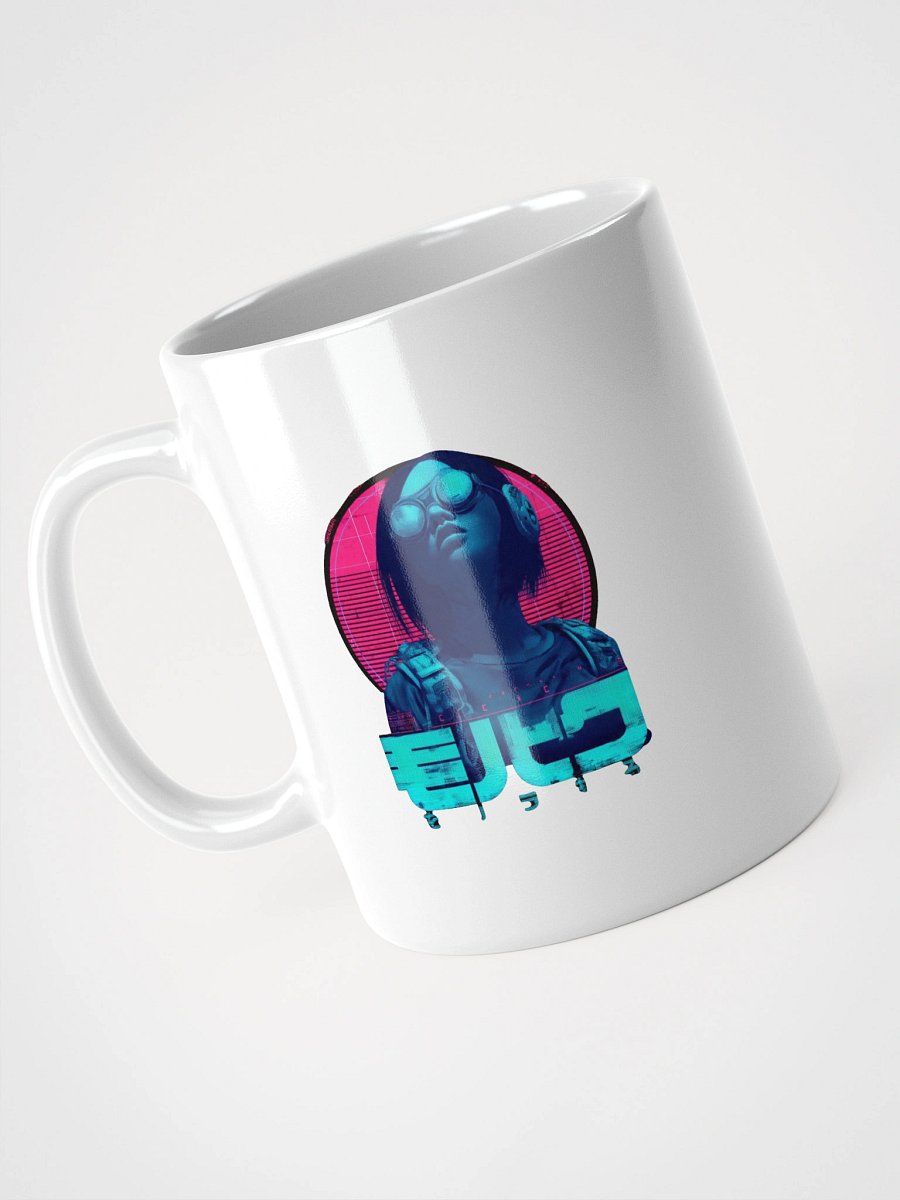Retro Glitch Cyberpunk White Coffee Mug product image (10)