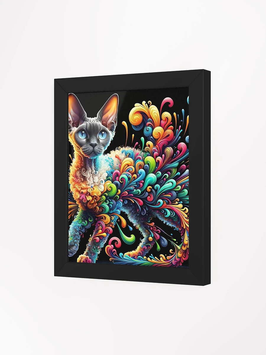 Framed High-Quality Matte Poster (in): Devon Rex 2 product image (41)