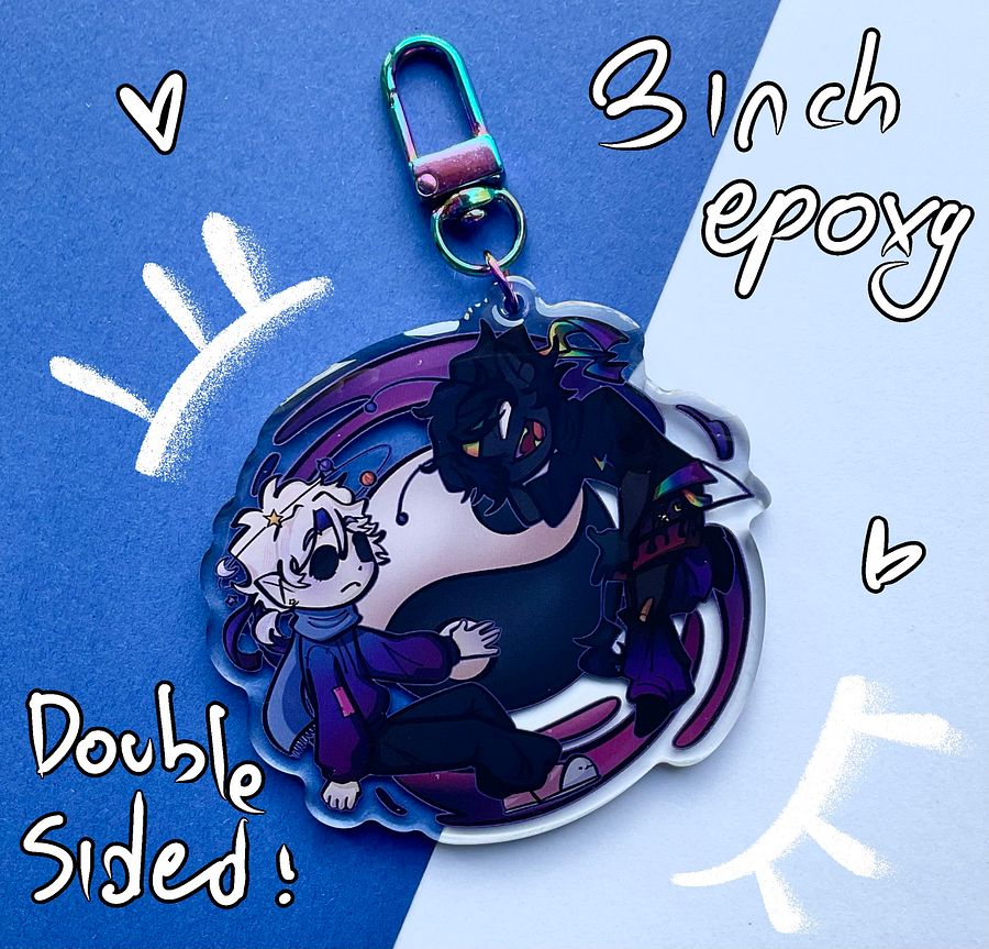 Ying Yang duo keychain product image (1)