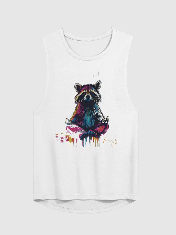 Zen Raccoon Flowy Tank product image (1)