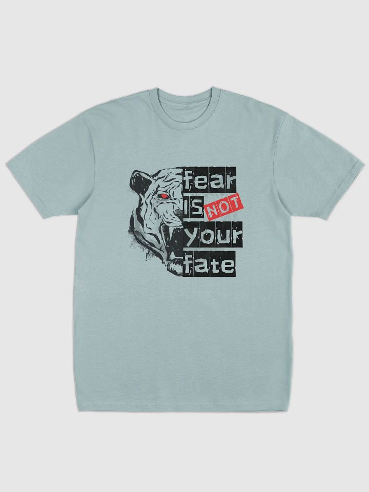 Fear Is Not Your Fate Watercolor Tiger Motivational T-shirt product image (1)