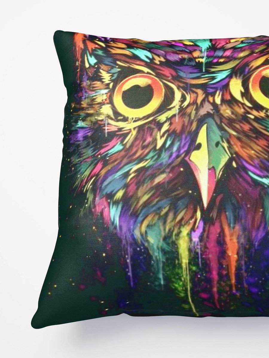 Drippy Owl Pillow - Black product image (4)