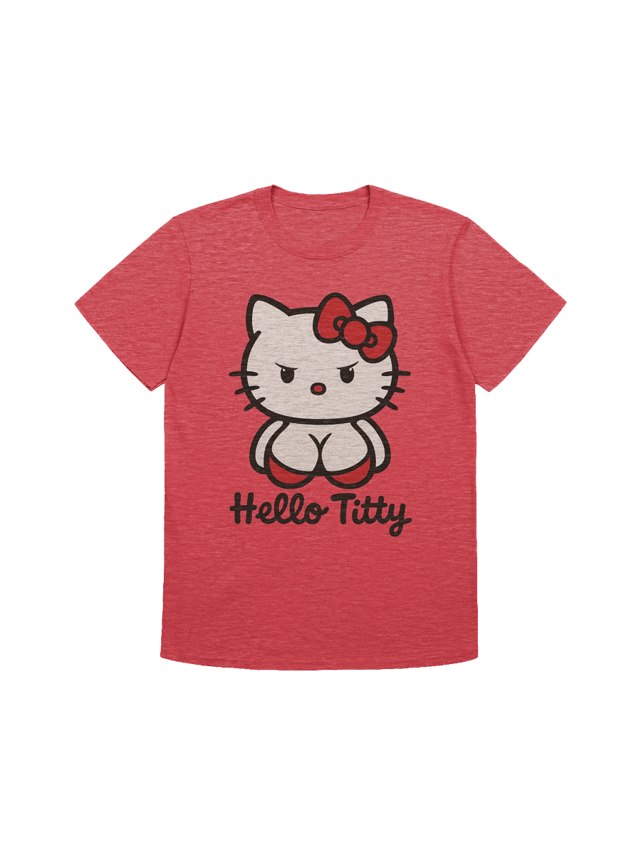 Hello Kitty Parody T-Shirt | Funny Adult Meme Tee for Gamers & Collectors product image (4)