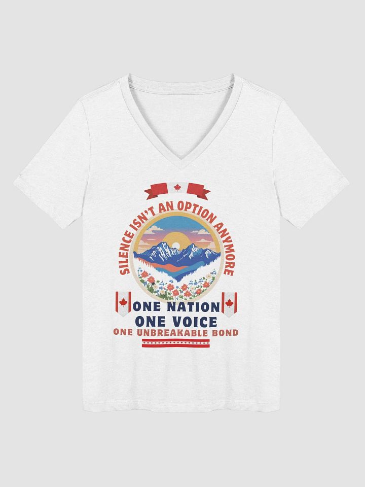 One Nation, One Voice Women's V-Neck T-Shirt product image (14)