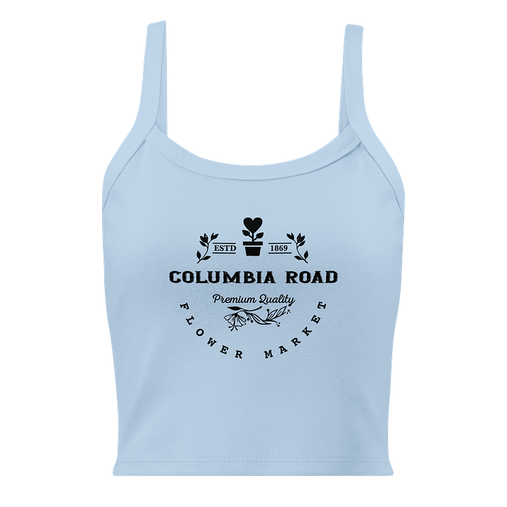 Columbia Road Market Women's Ribbed Tank Top (Blue) product image (1)