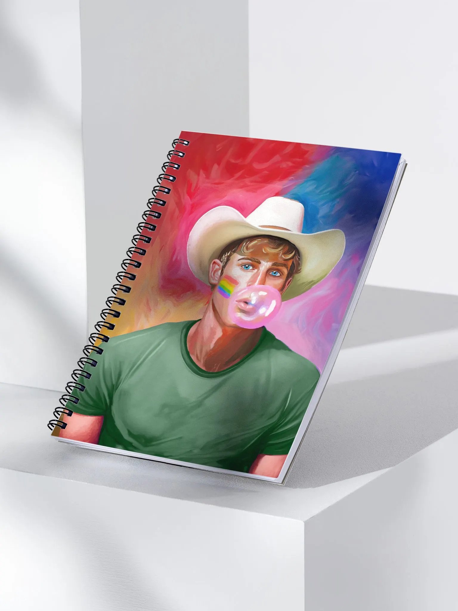 Gay Cowboy Pop Art Spiral Notebook product image (3)