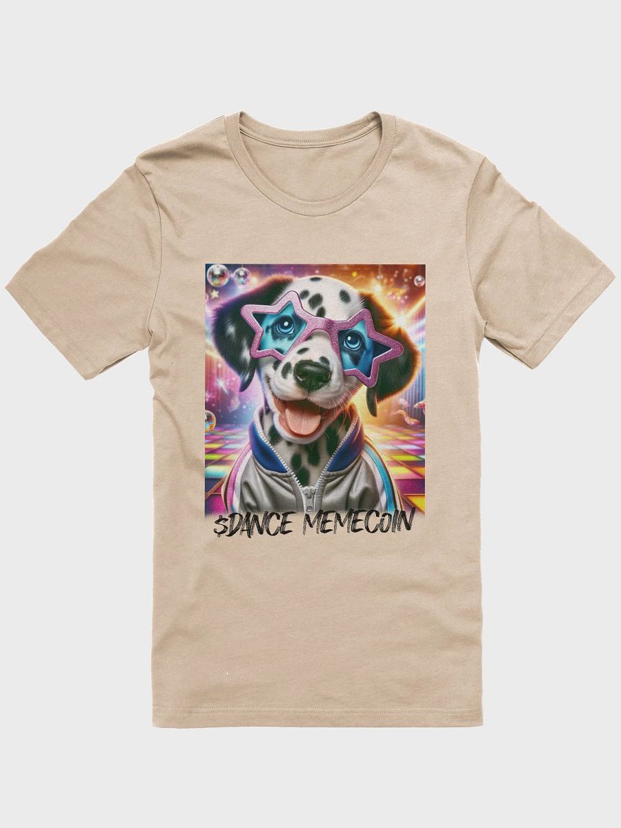 PARTY PUPPY - DANCE MEMECOIN - PREMIUM TEE - TAN product image (3)