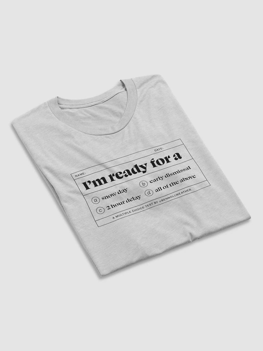 I'm ready t-shirt ❄️ (black logo) product image (5)