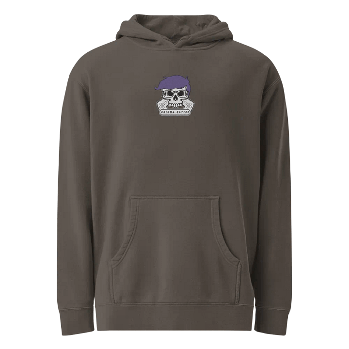 Enigma Nation Independent Trading Co. Pigment Dyed Hoodie (EMBRODERED) product image (1)