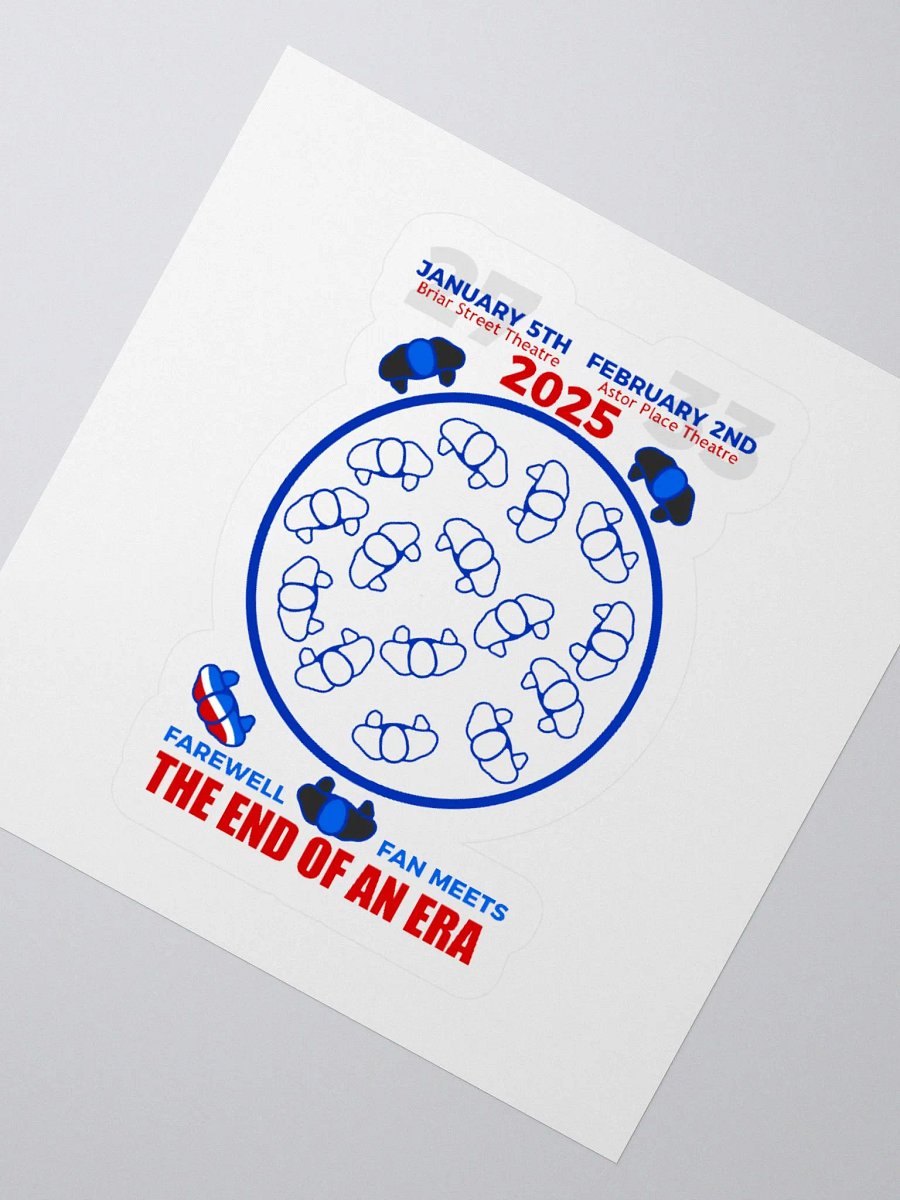 Blue Man Group's Farewell to An Era Fan Kiss Cut Sticker product image (2)