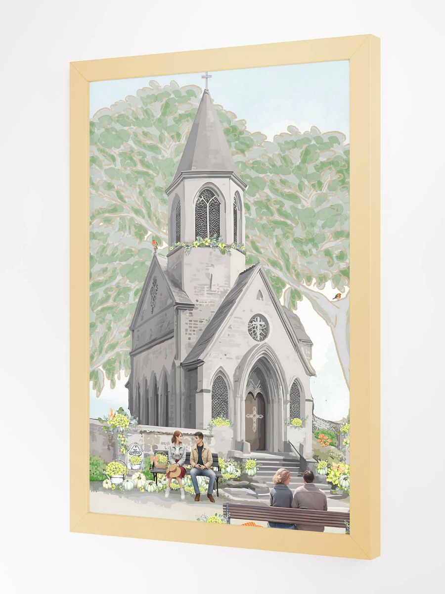 Happy Autumn English Church Garden Print 2 product image (3)