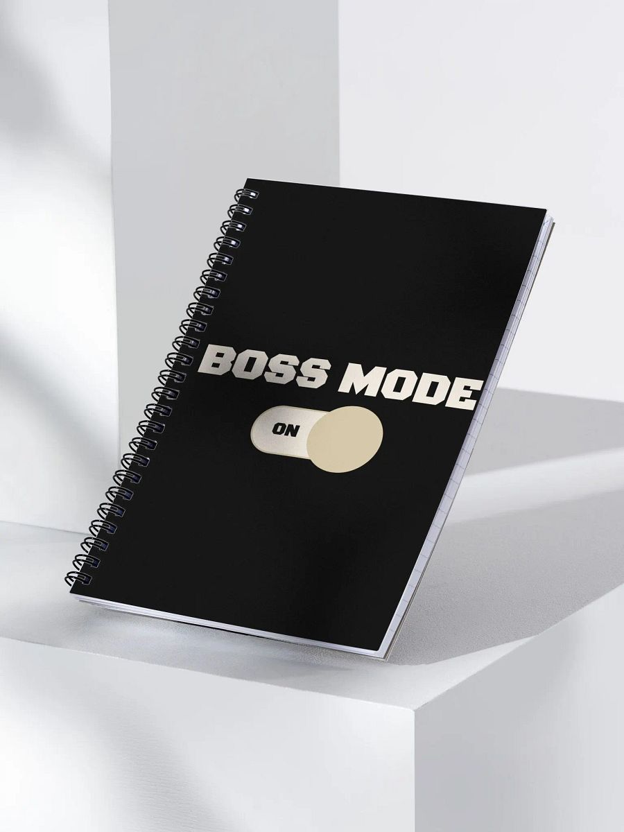 Boss Mode Spiral Notebook - Black product image (4)