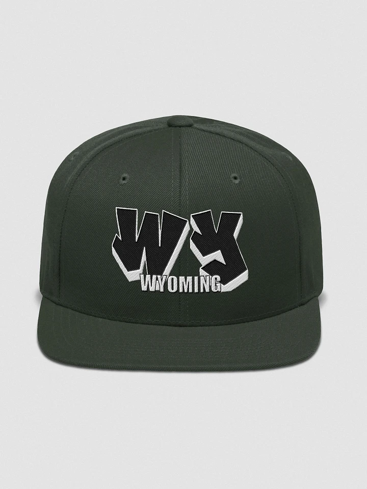WYOMING, WY, Graffiti, Yupoong Wool Blend Snapback Hat product image (1)