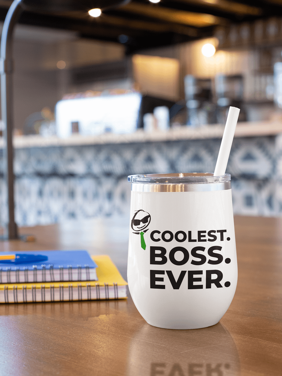 Insulated Wine Tumbler – Coolest Boss Ever | Luxe, Spill-Proof & Leadership-Ready product image (4)