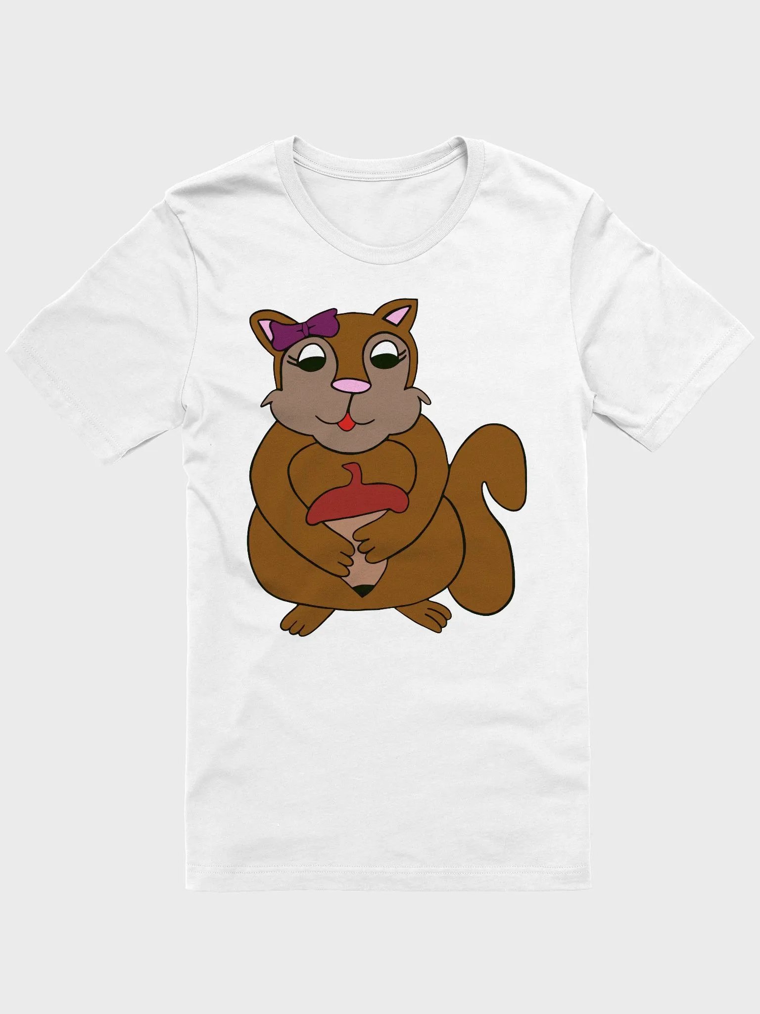 Just a Little Bit Squirrely Fun Pun Tshirt for Women product image (1)