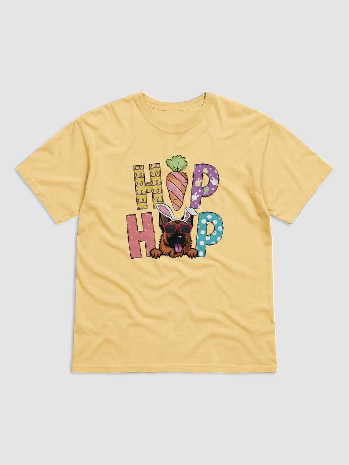 Hip Hop Easter German Shepherd T-Shirt | Cute Easter Day GSD Wearing Bunny Ears and Sunglasses T-Shirt product image (2)