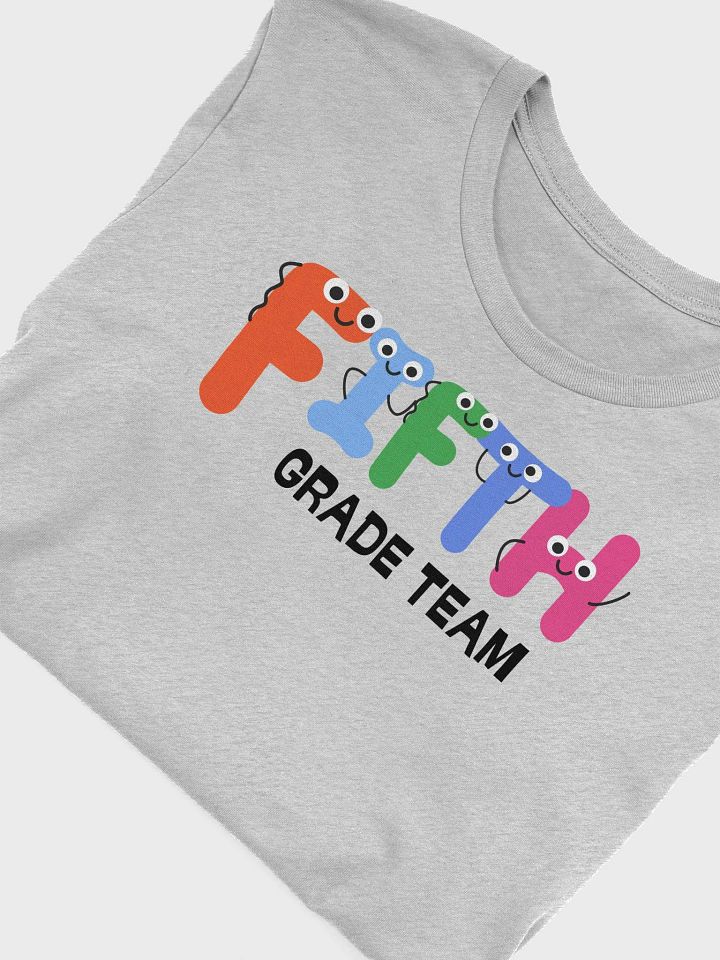 FIFTH GRADE TEAM Cute Letter Characters T-Shirt product image (1)