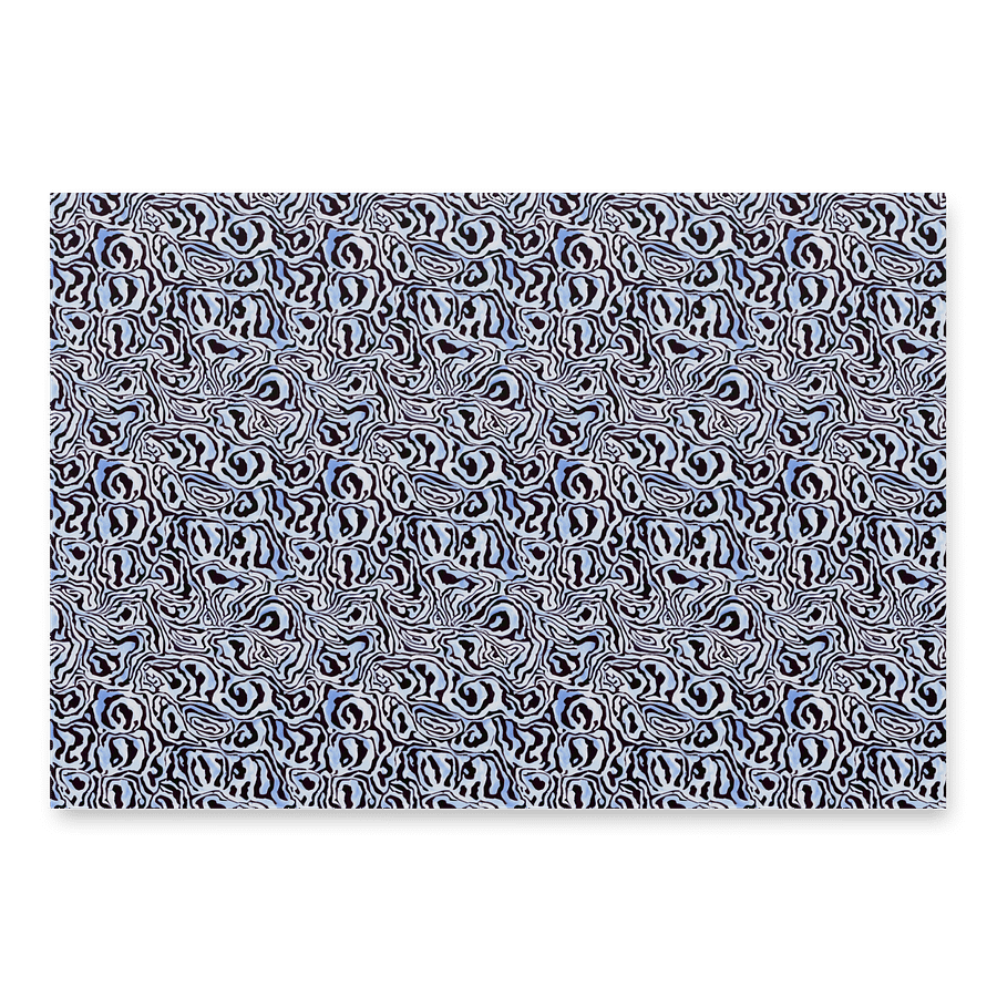 Blue Black Snake Pattern Paper product image (2)