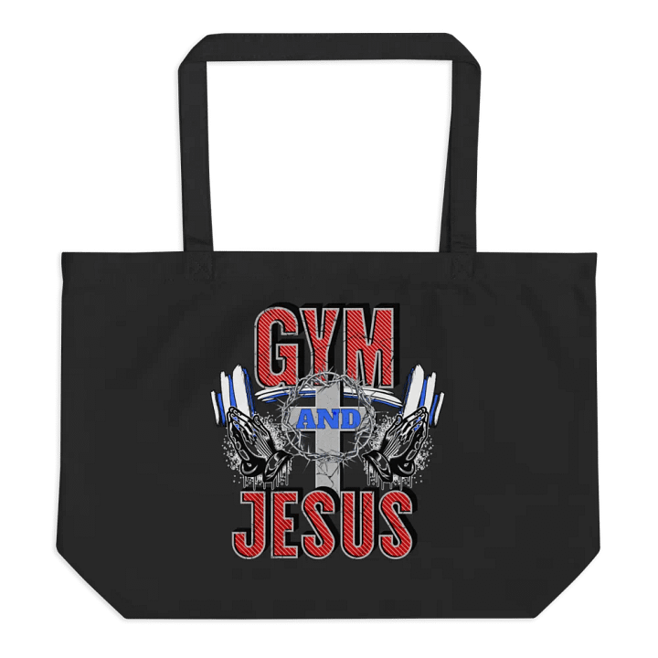 Gym and Jesus Weightlifting Eco Tote product image (1)
