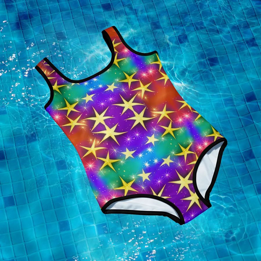 Reach for the Stars: All-Over Print Youth Swimsuit product image (3)