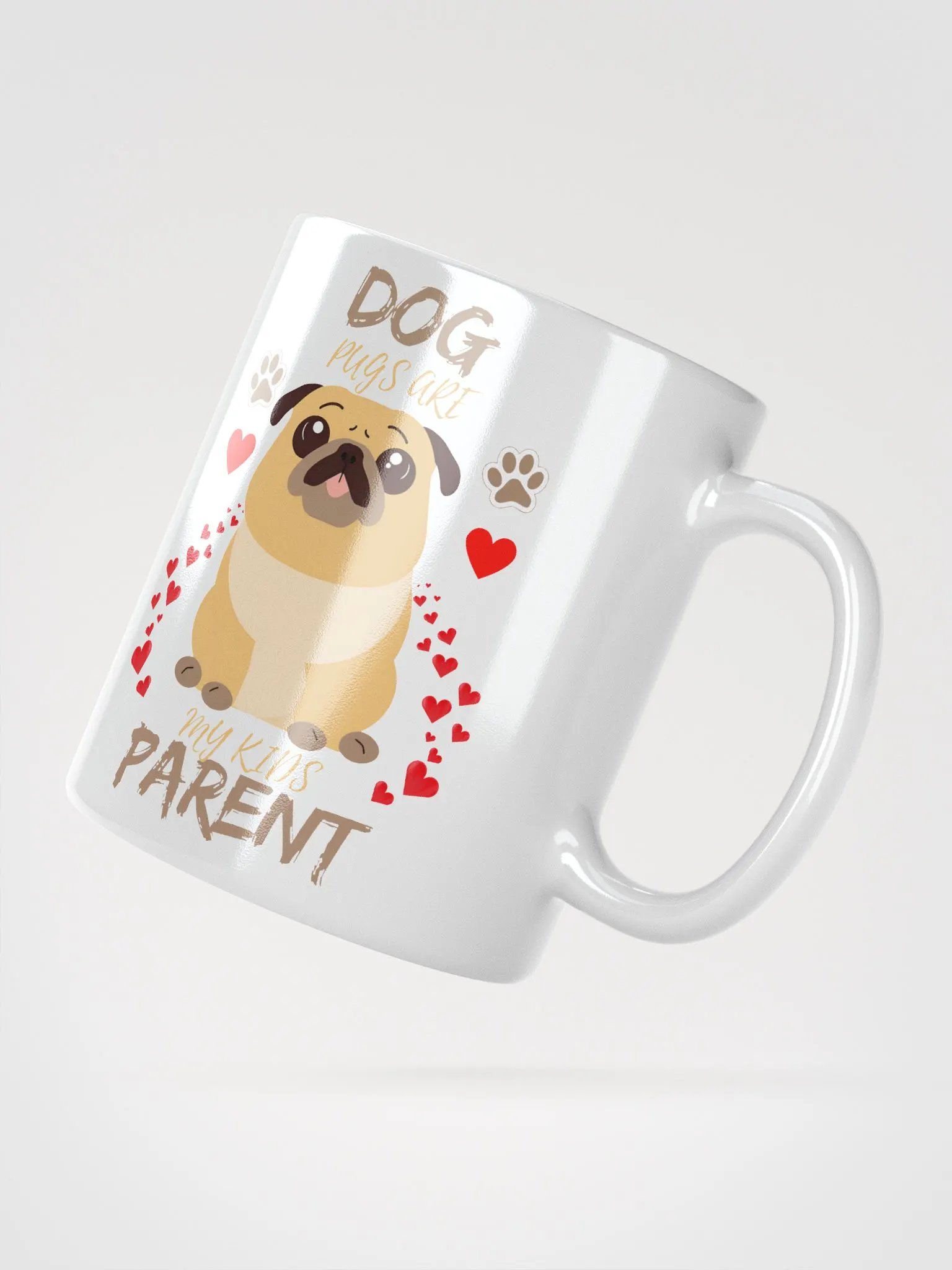 Pawsitively Loving Pug Mug product image (3)