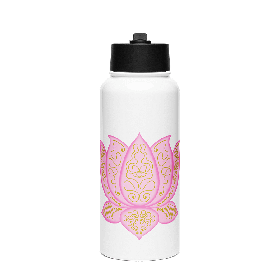 Golden Lotus Stainless Steel Water Bottle product image (1)