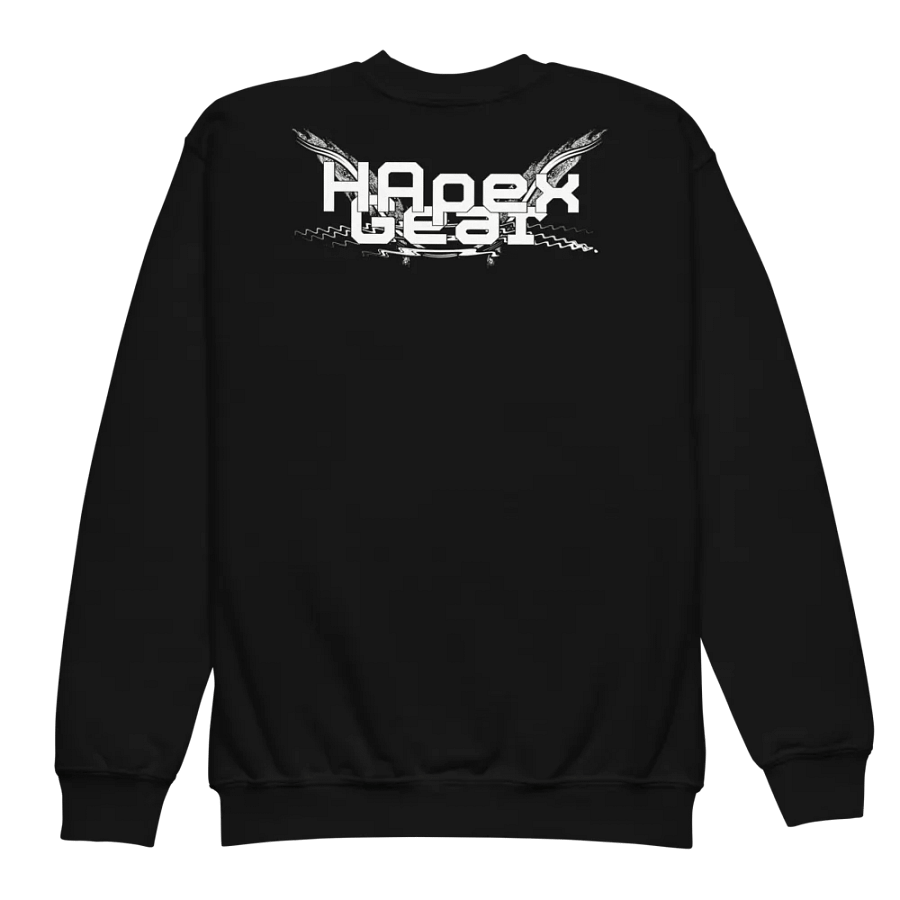 Youth Crew Neck Sweatshirt - White HApex Gear White Logo product image (5)