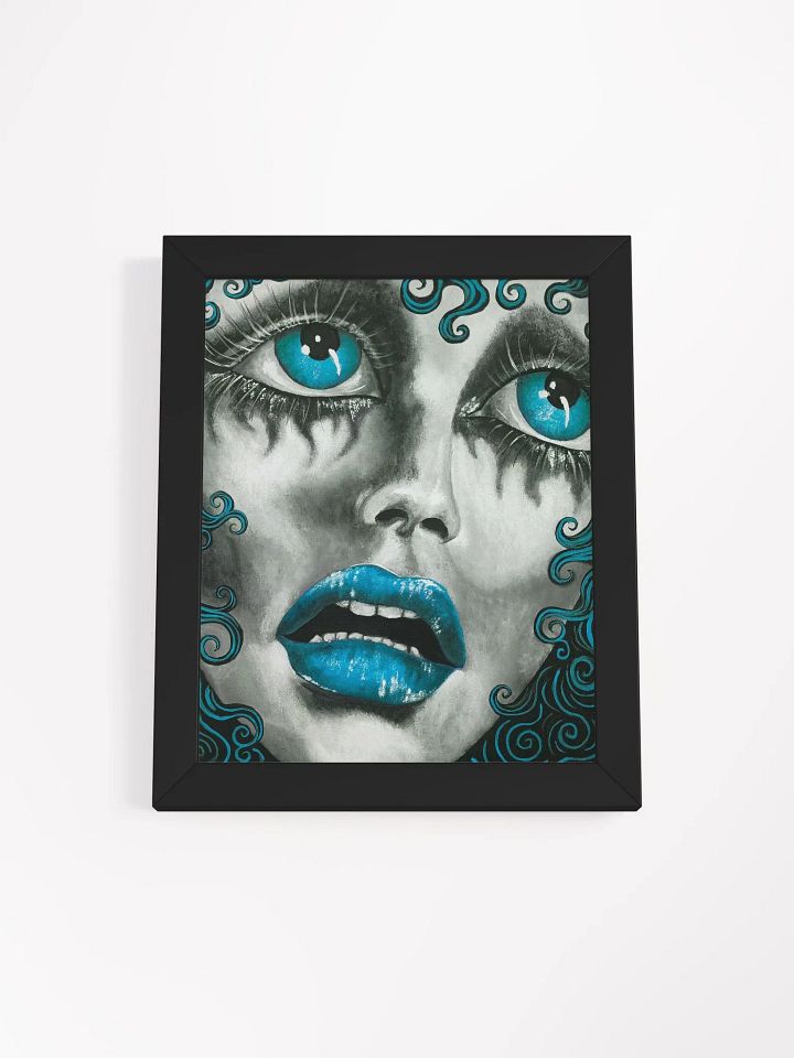 Fayette in blue framed print product image (1)