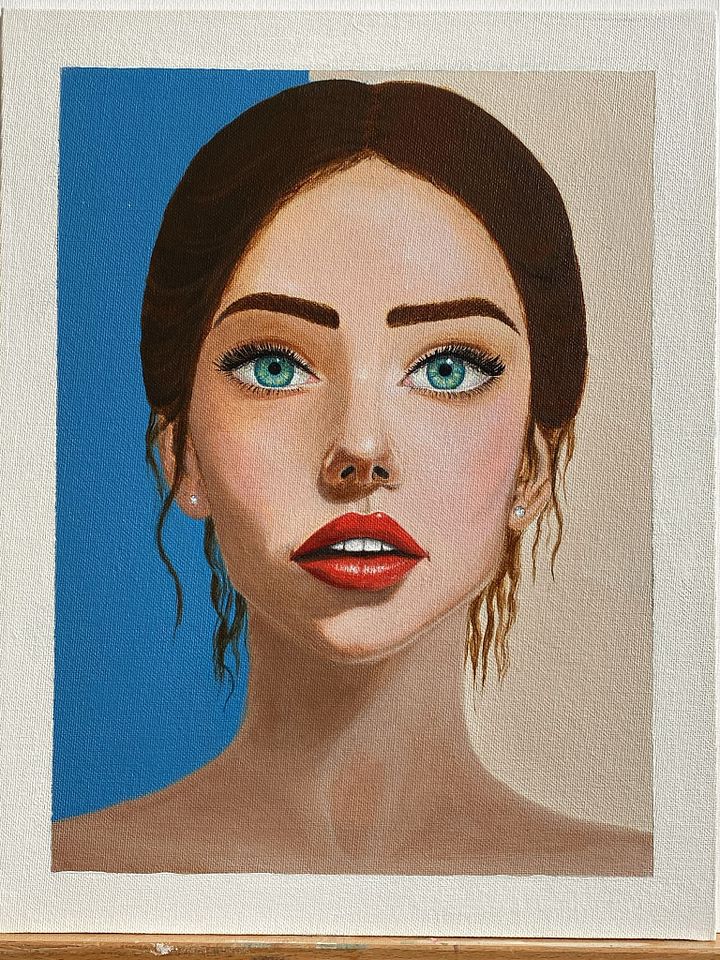 She Knows | Original Acrylic Portrait Painting product image (1)