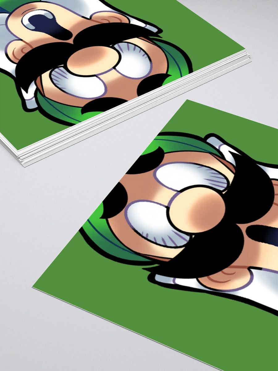 MARIOTHON LUIGI STICKER product image (4)