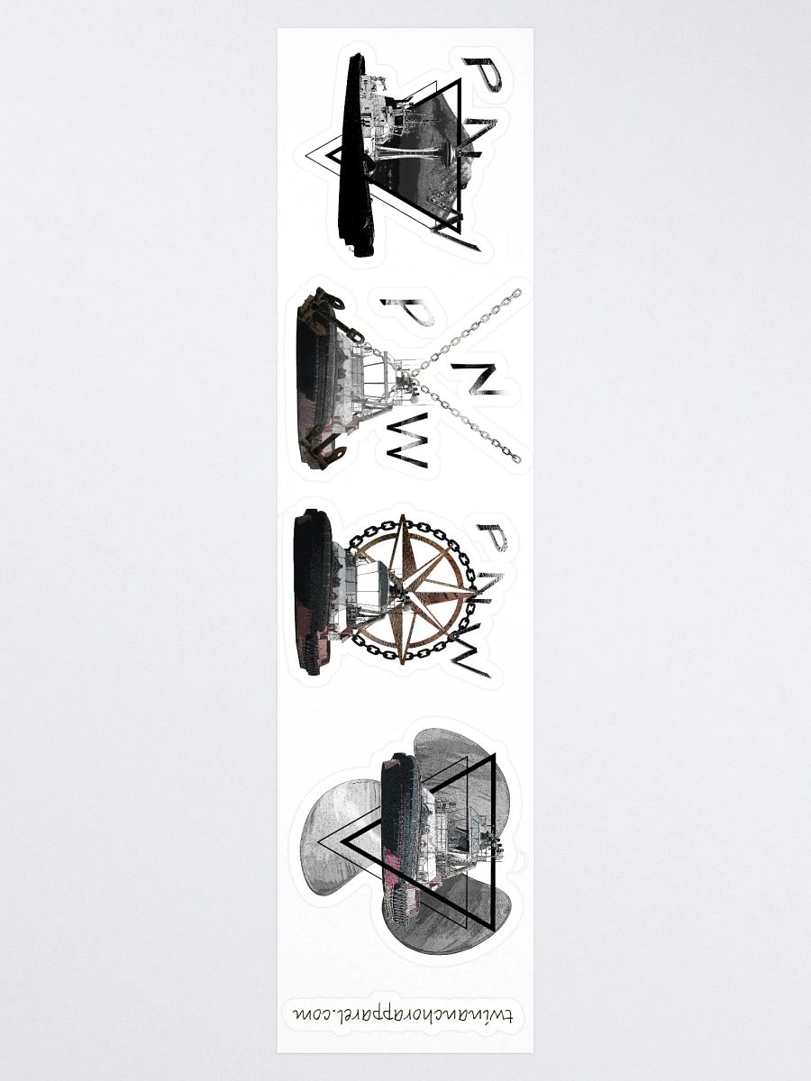 Mixed design Crowley Tug sticker sheet (sheet size 15" x 3.75") Cut Stickers product image (3)