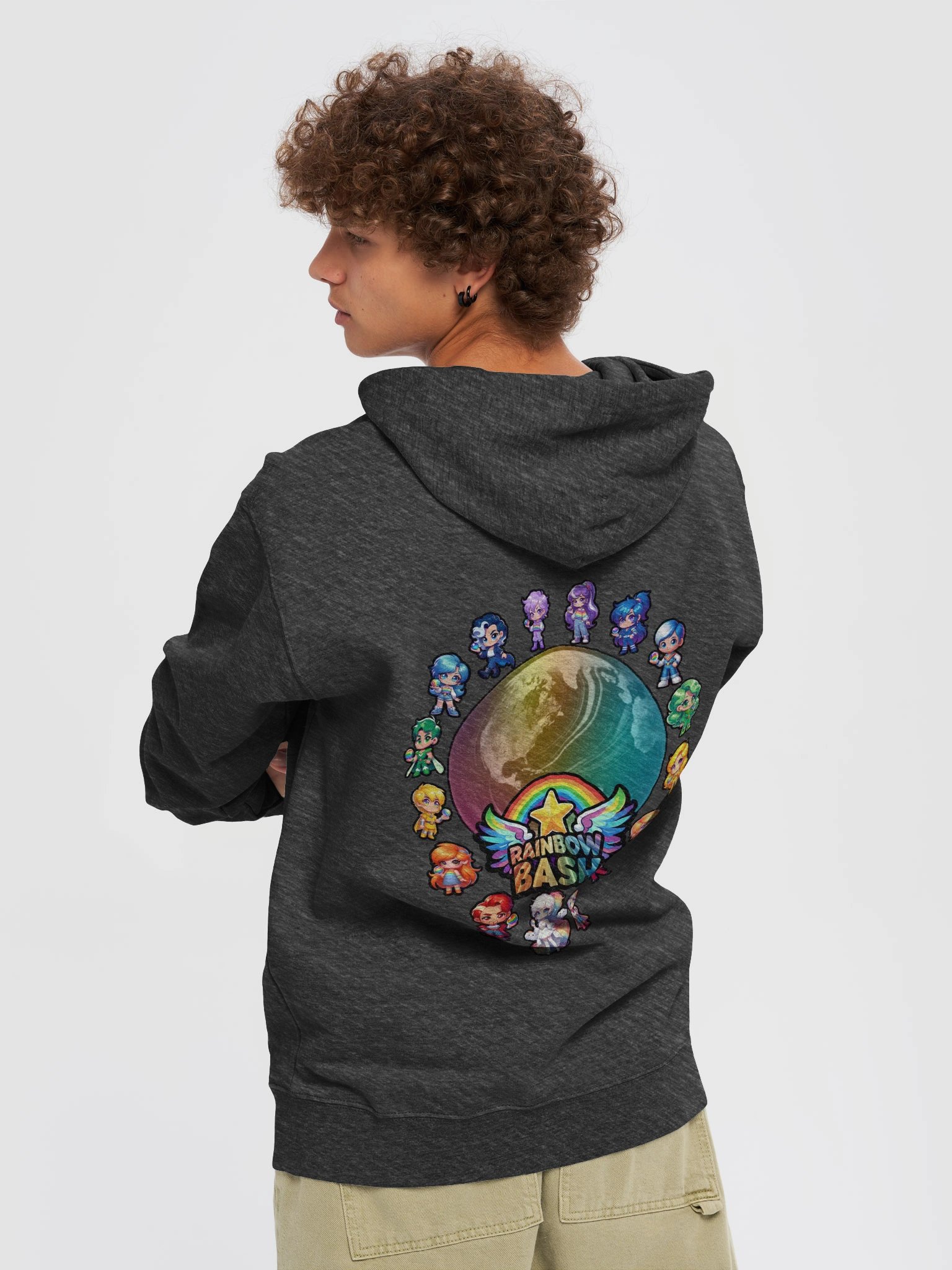 Rainbow Bash Zip Hoodie product image (2)