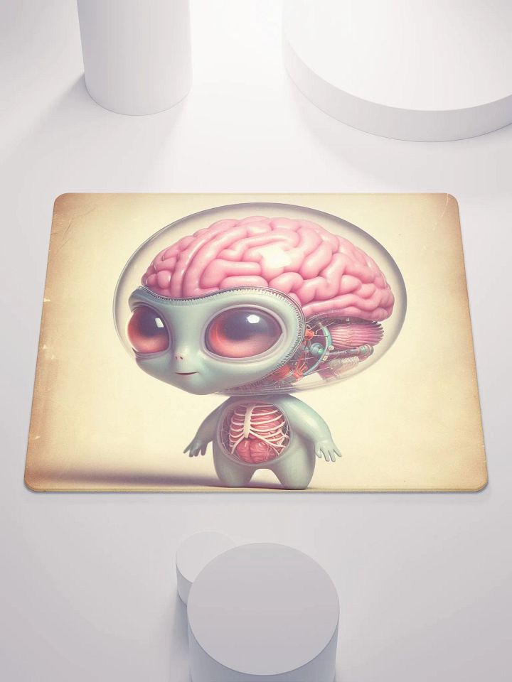 Cute Alien Robot Vintage Design Gaming Mouse Pad product image (2)