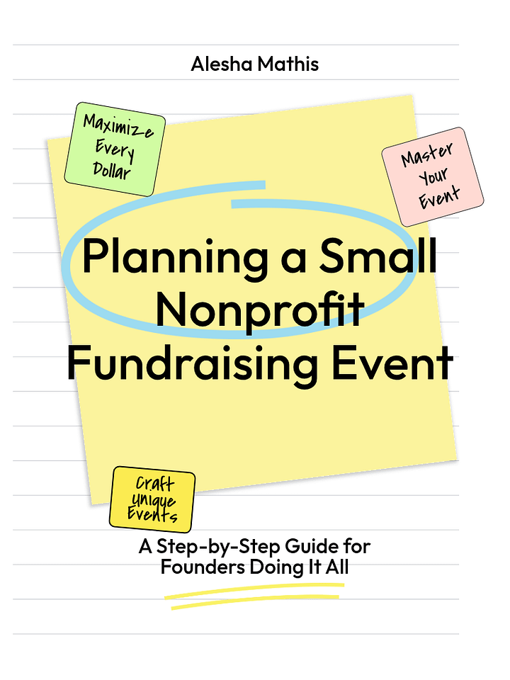 Planning a Small Nonprofit Fundraising Event product image (1)