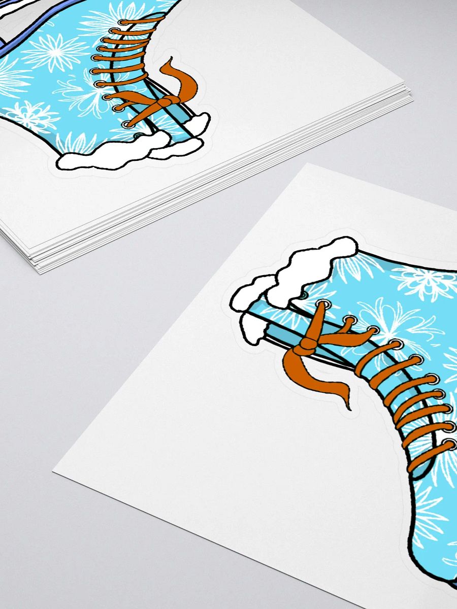 Blue Ice Skate Sticker product image (4)