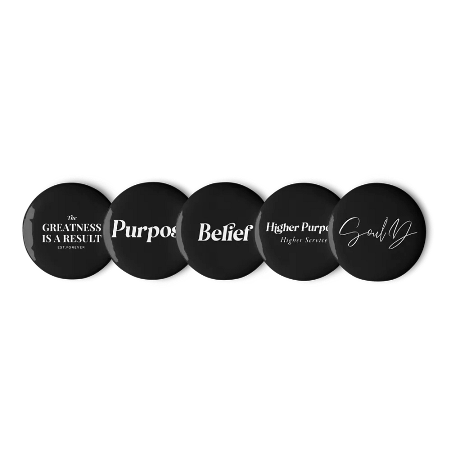 Greatness Manifest Pin Button Set product image (4)