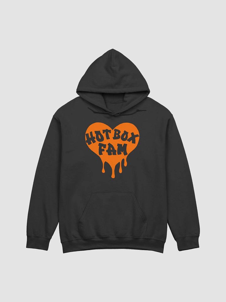 HOT BOX FAM TRANSPARENT ORANGE LOGO HOODIE product image (1)