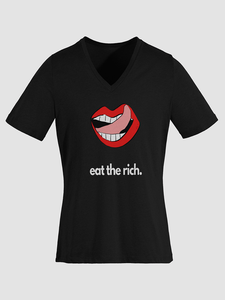 Eat The Rich Relaxed V-Neck Tee product image (1)