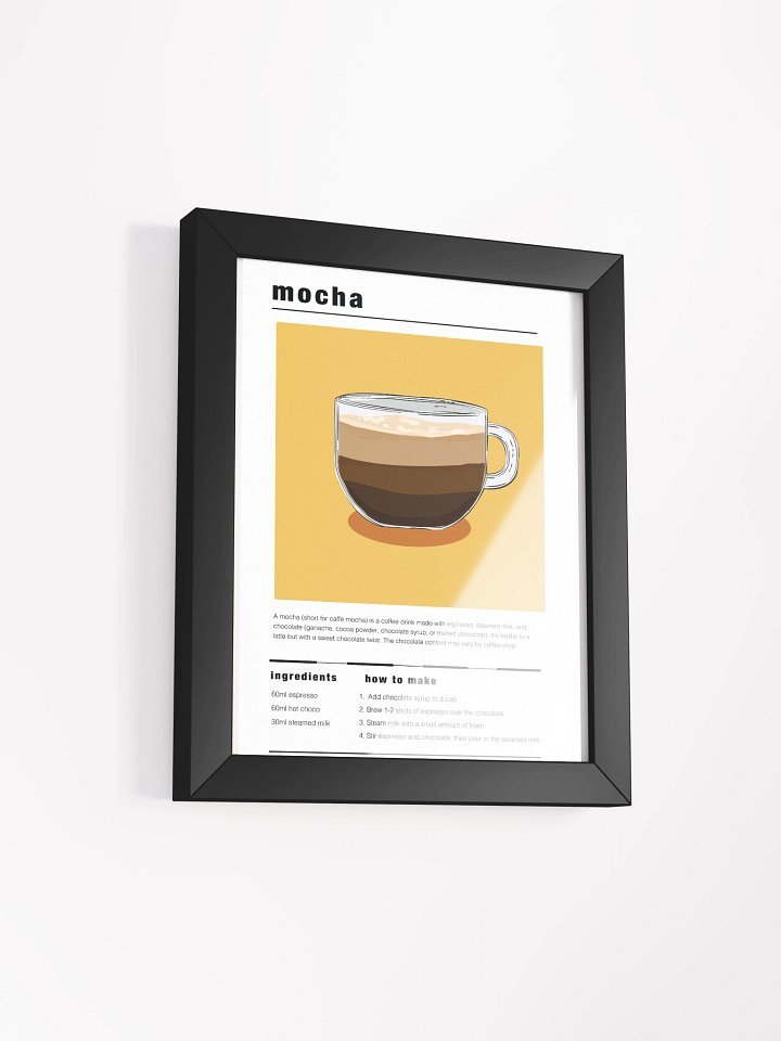 Framed Mocha Coffee Print product image (2)
