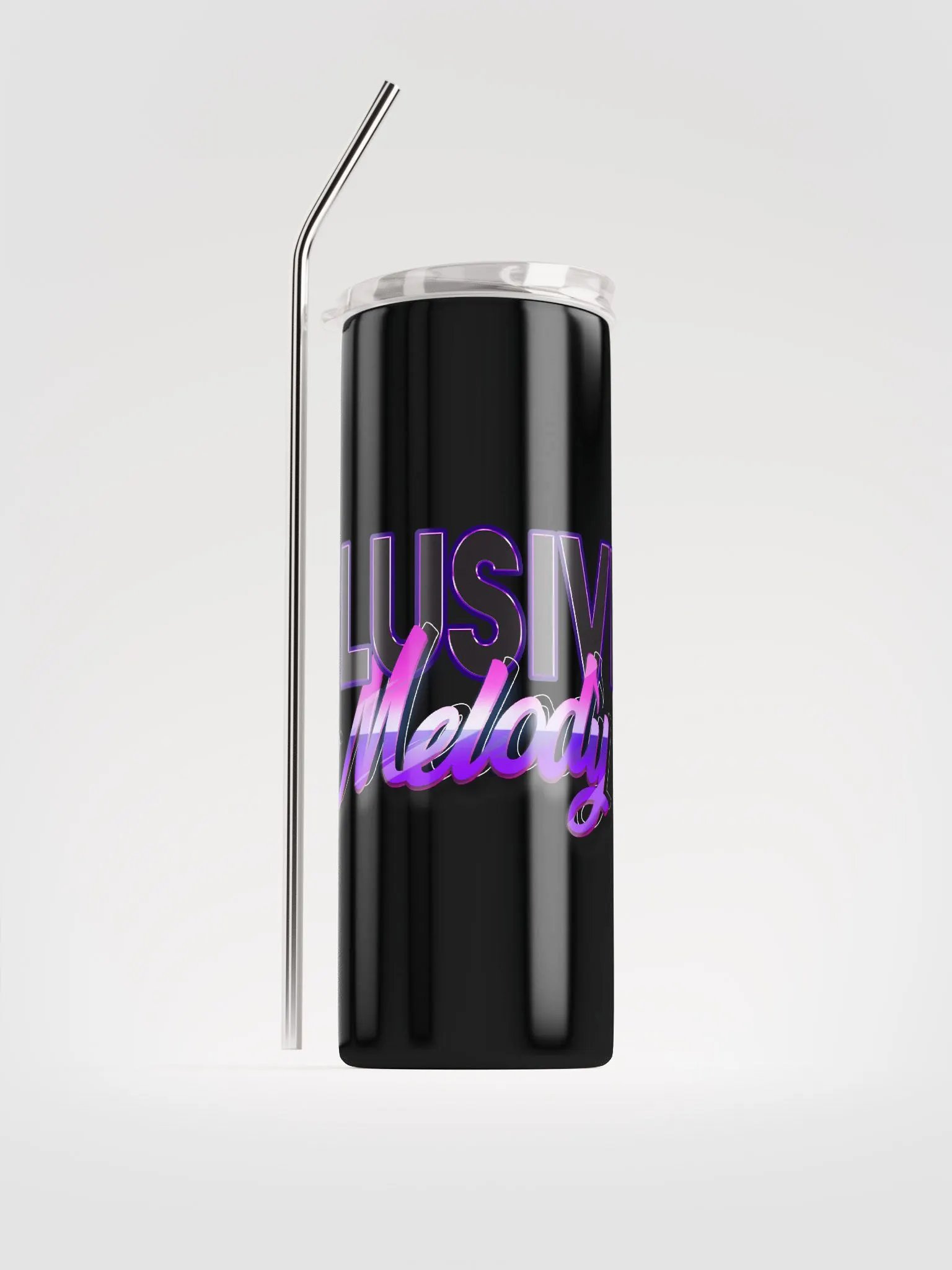 Elusivemelody Logo Tumbler w/ Metal Straw product image (1)